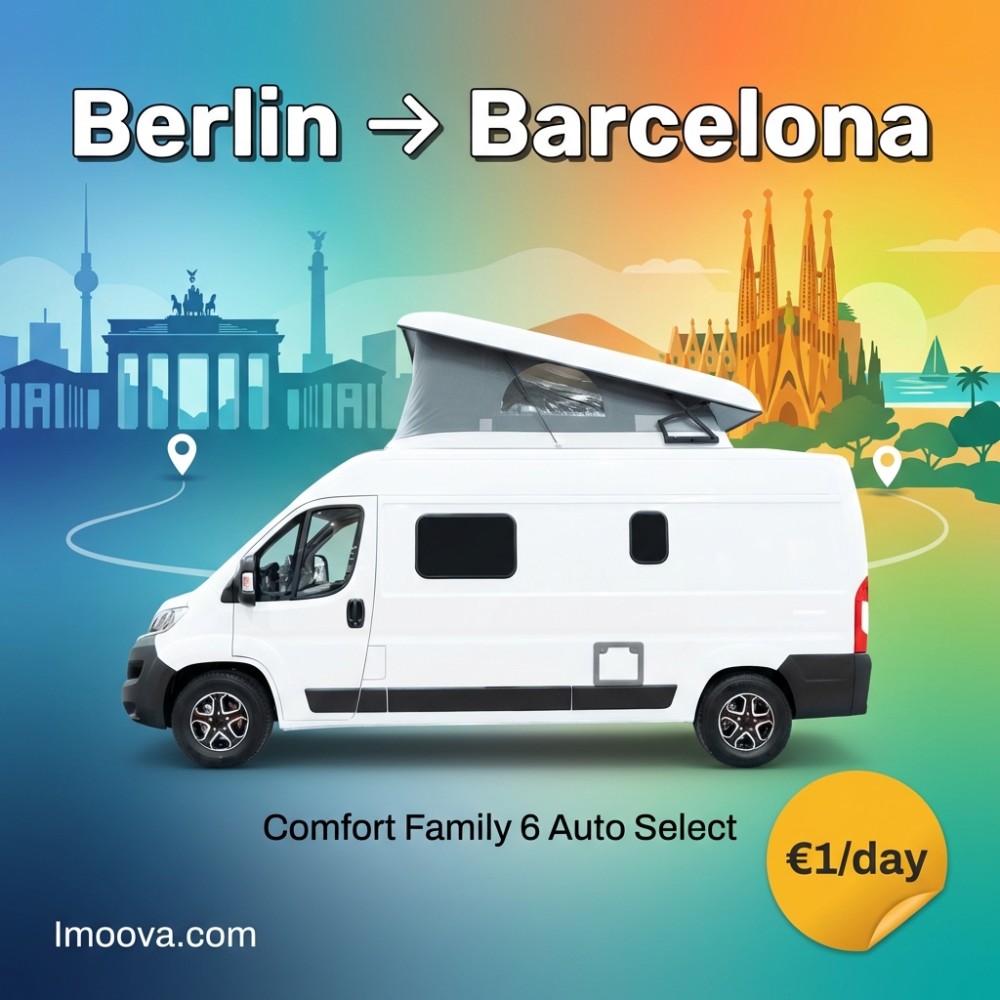 Comfort Family 6 Auto Select available for relocation from Berlin to Barcelona