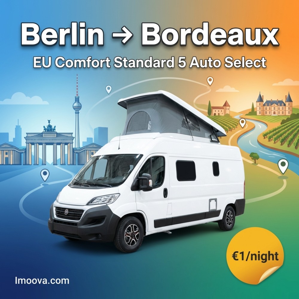 EU Comfort Standard 5 Auto Select available for relocation from Berlin to Bordeaux