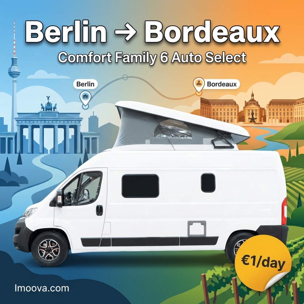 Comfort Family 6 Auto Select available for relocation from Berlin to Bordeaux