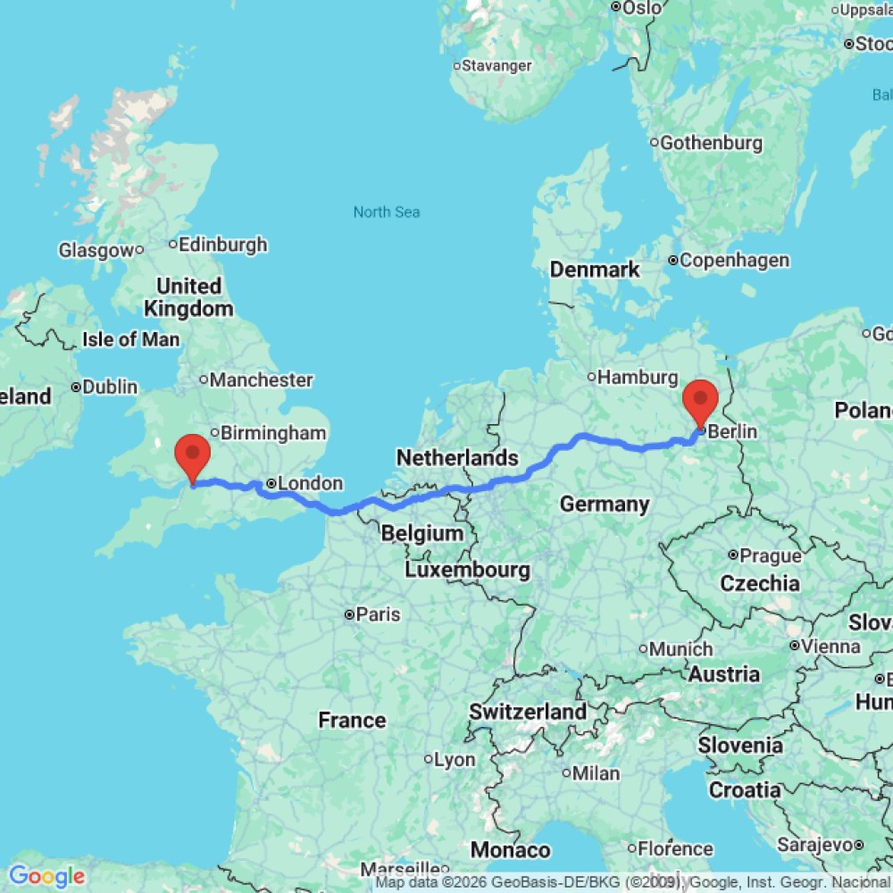 Trip between Berlin and Bristol