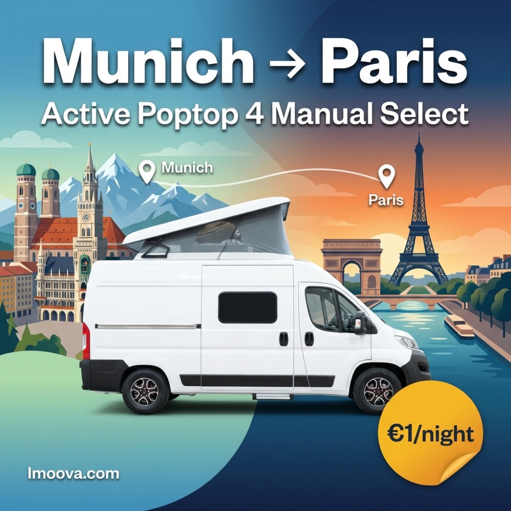 Active Poptop 4 Manual Select - Munich to Paris