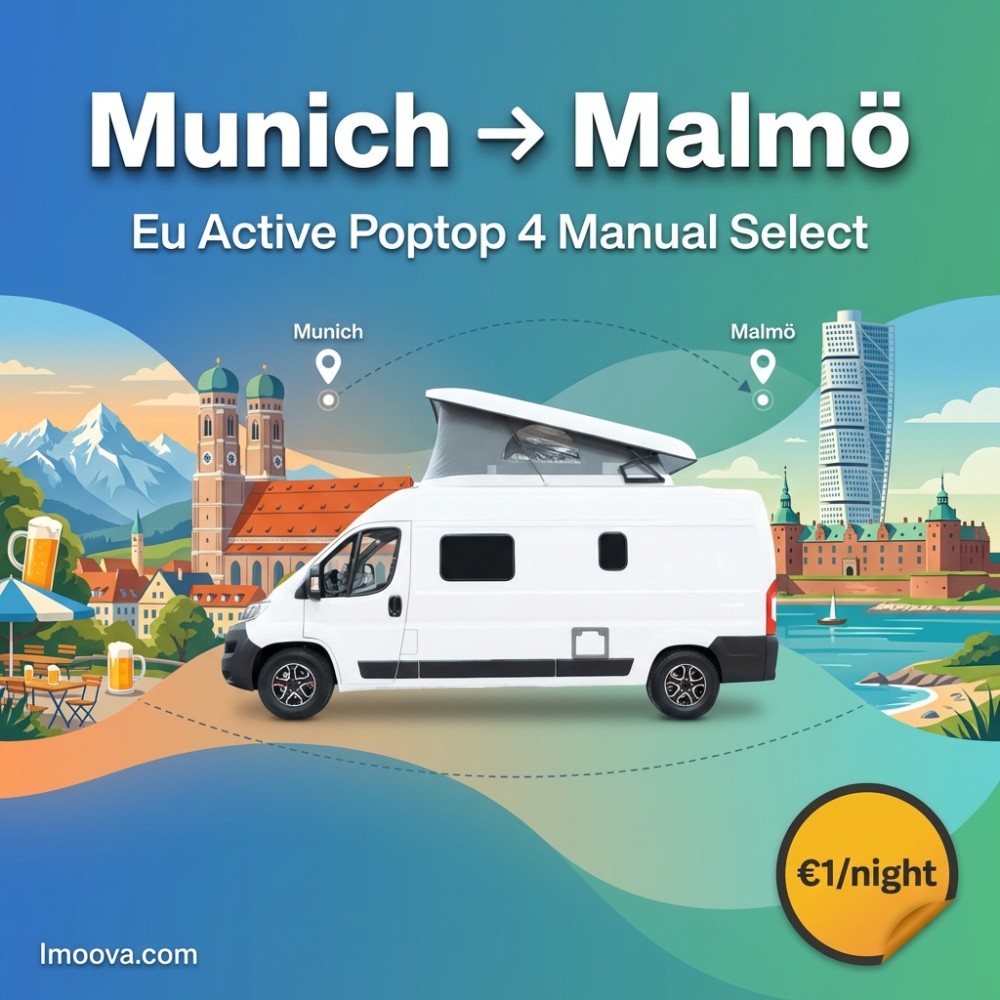 Eu Active Poptop 4 Manual Select available for relocation from Munich to Malmö