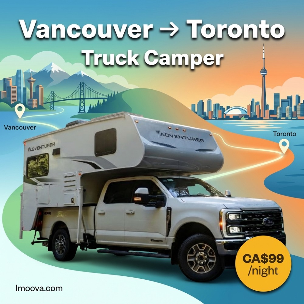 Truck Camper - Vancouver to Toronto