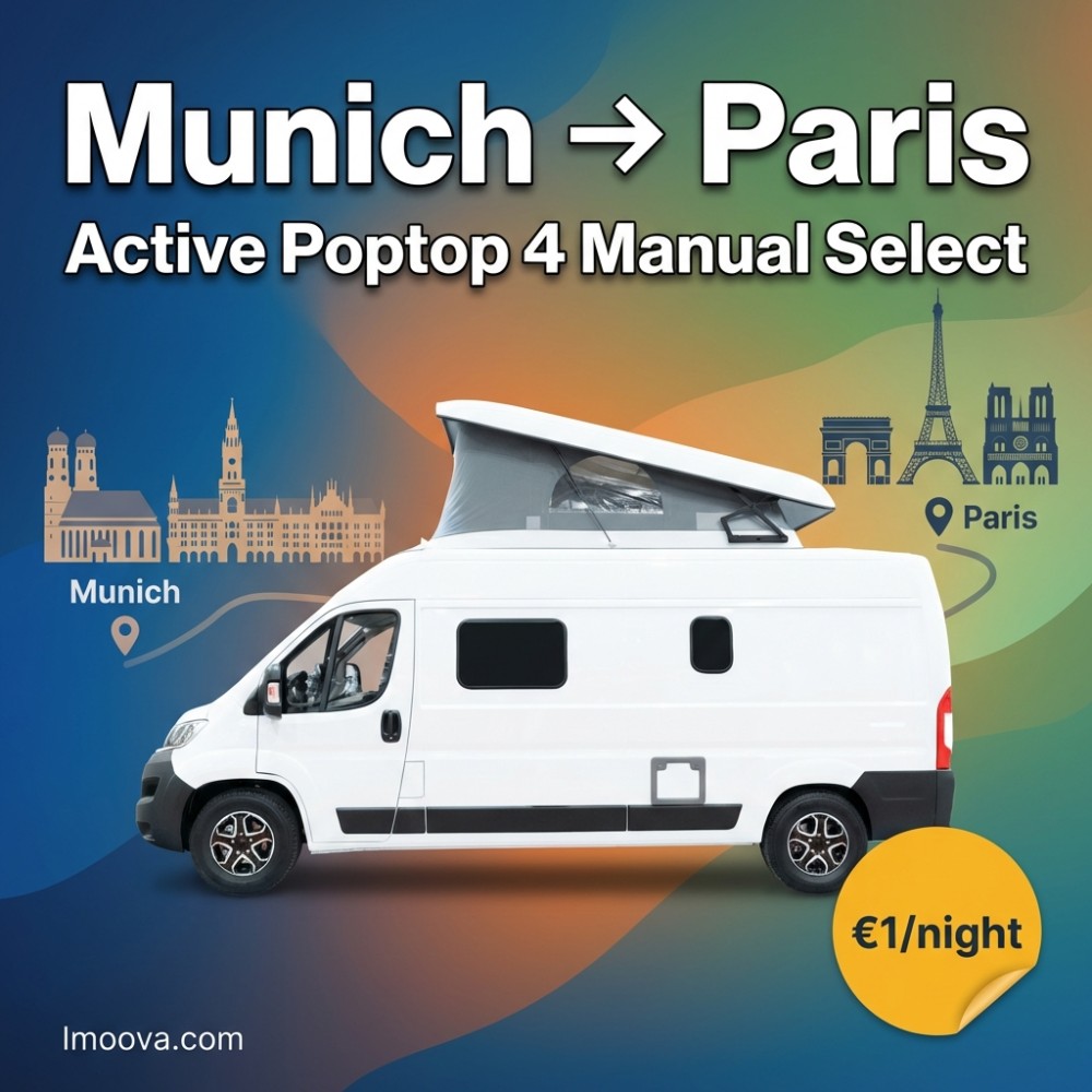 Active Poptop 4 Manual Select - Munich to Paris