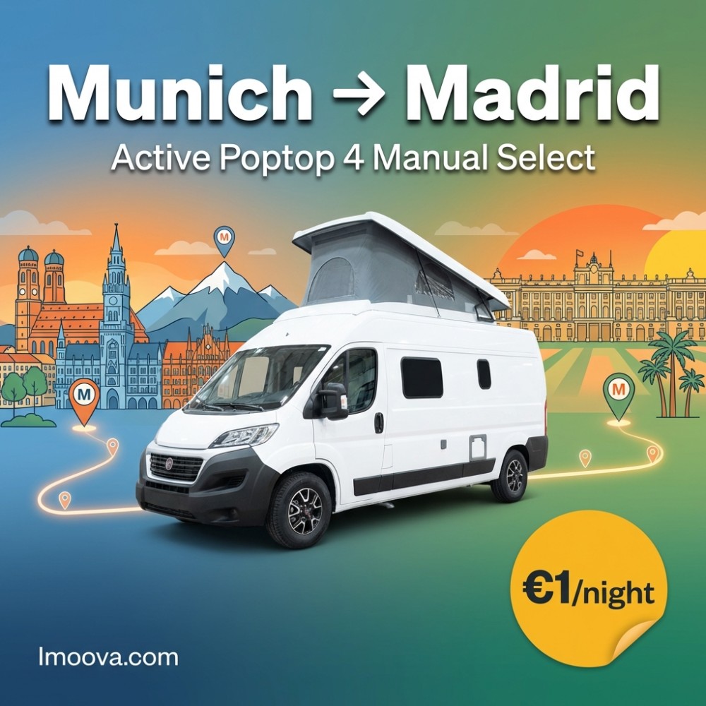 Active Poptop 4 Manual Select - Munich to Madrid