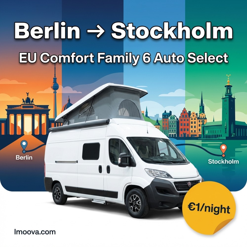 EU Comfort Family 6 Auto Select - Berlin to Stockholm