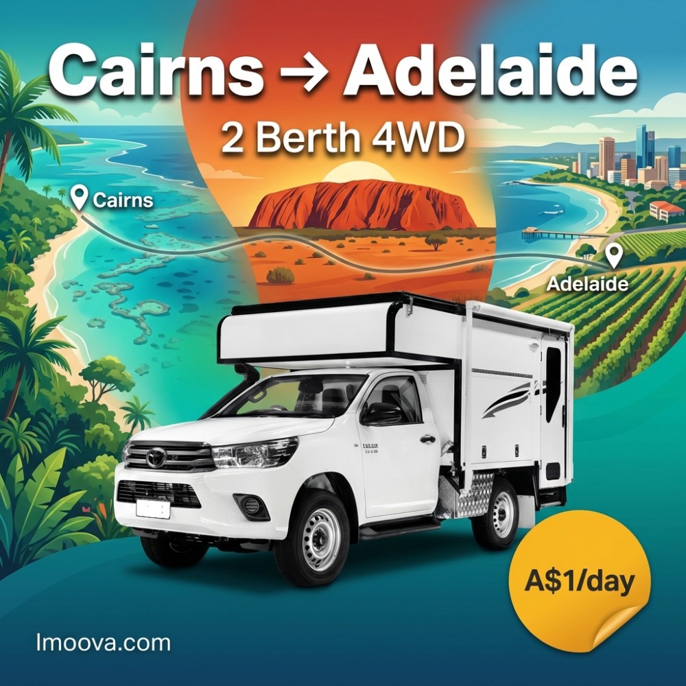 2 Berth 4WD - Cairns to Adelaide
