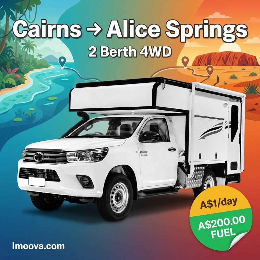 2 Berth 4WD - Cairns to Alice Springs