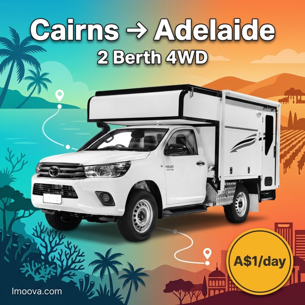 2 Berth 4WD - Cairns to Adelaide