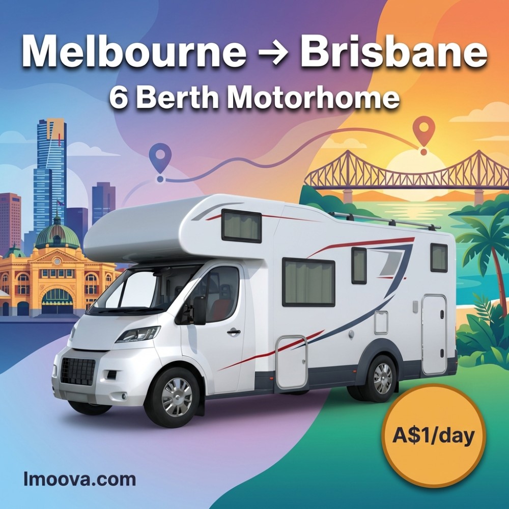 6 Berth Motorhome - Melbourne to Brisbane