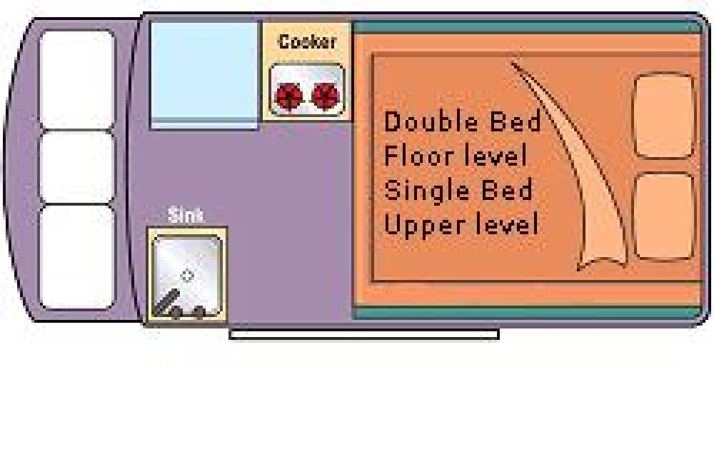 3 Person High Top Campervan - image 5