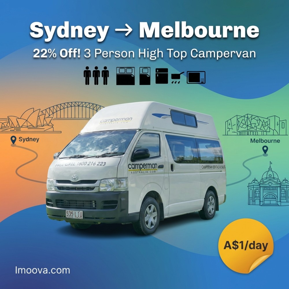 22% Off! 3 Person High Top Campervan - image 1