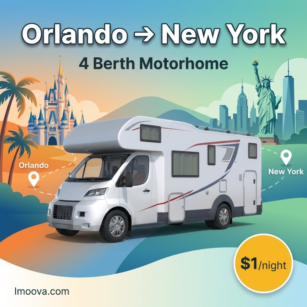 4 Berth Motorhome - Orlando to New York