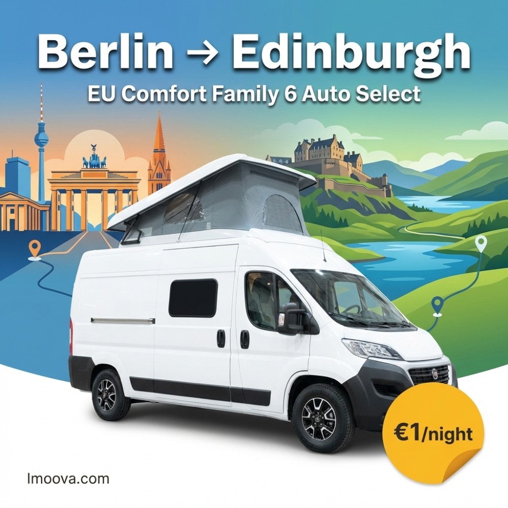 EU Comfort Family 6 Auto Select - Berlin to Edinburgh