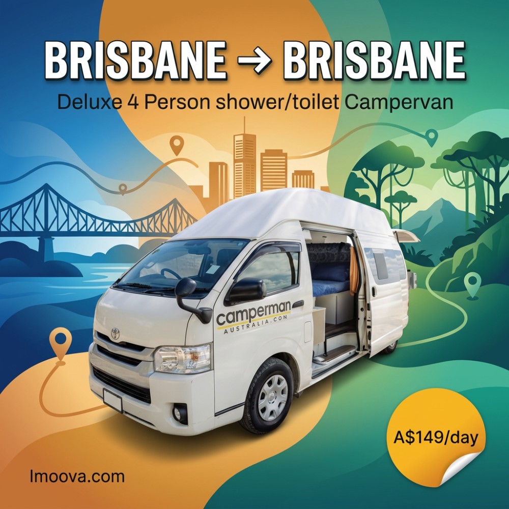 Deluxe 4 Person shower/toilet Campervan - image 1