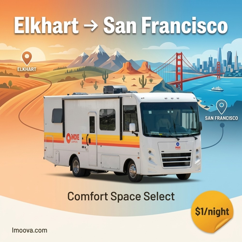 Comfort Space Select - Elkhart to San Francisco