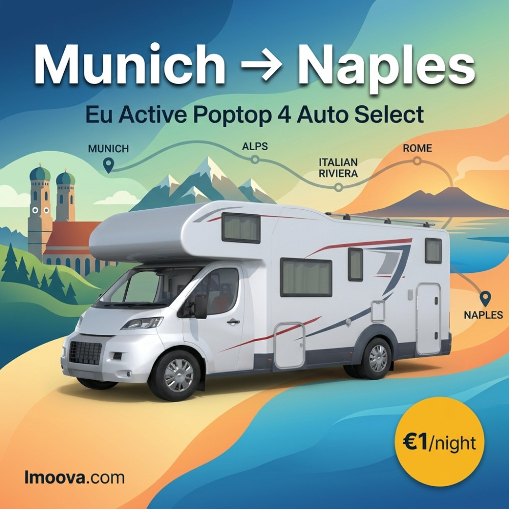 Eu Active Poptop 4 Auto Select - Munich to Naples