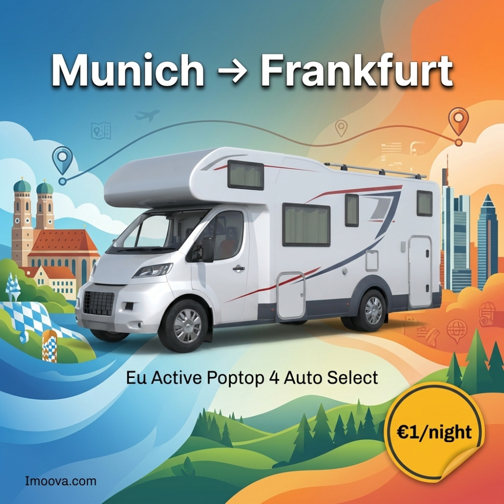Eu Active Poptop 4 Auto Select - Munich to Frankfurt