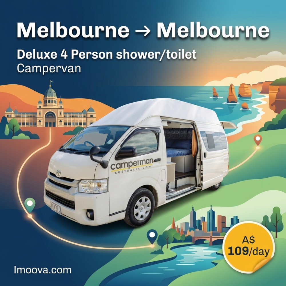 Deluxe 4 Person shower/toilet Campervan - image 1
