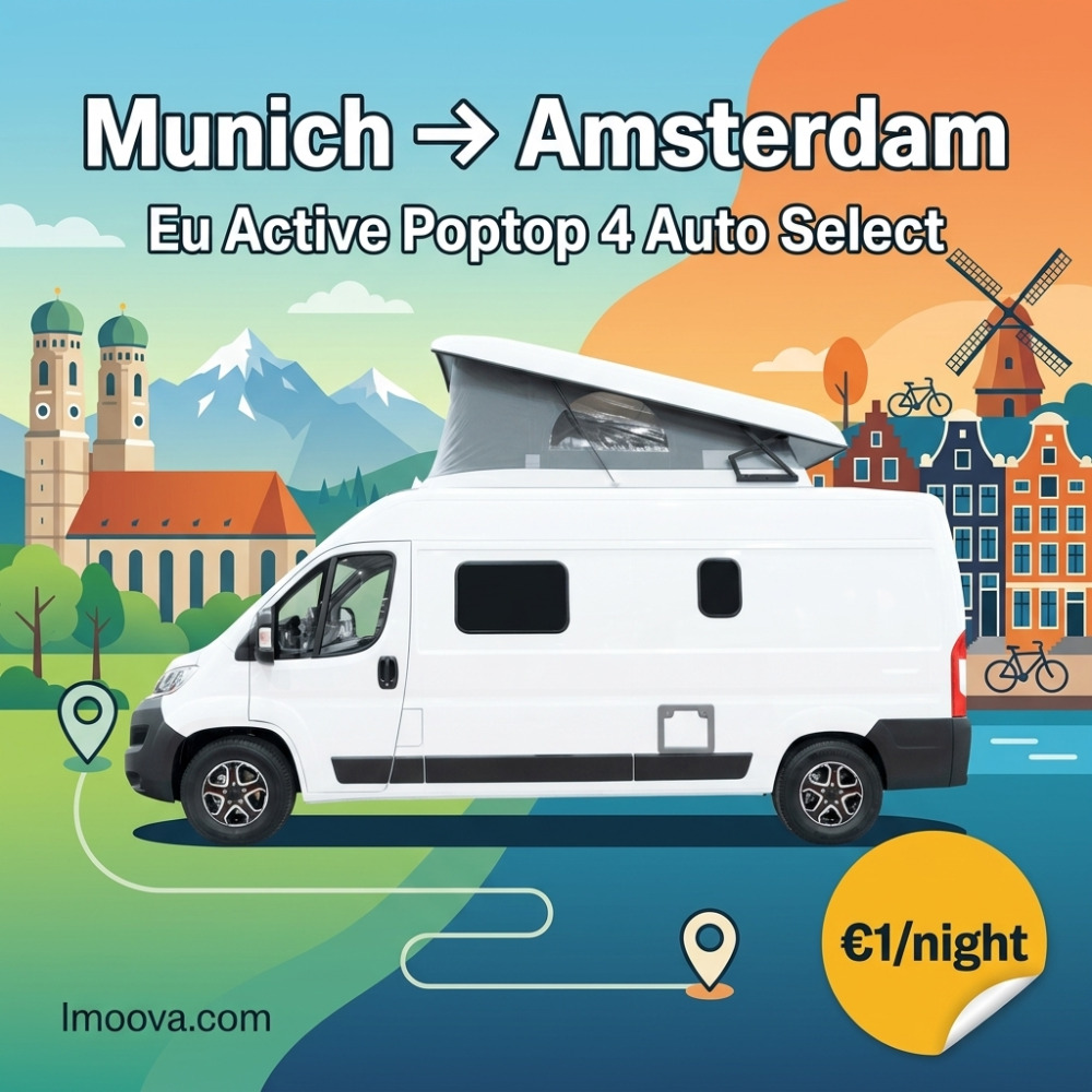 Eu Active Poptop 4 Auto Select - Munich to Amsterdam