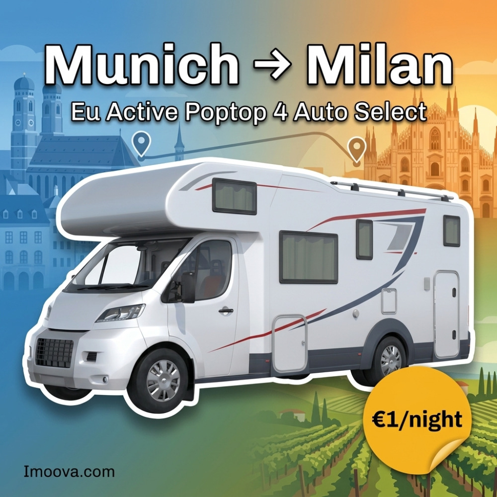 Eu Active Poptop 4 Auto Select - Munich to Milan