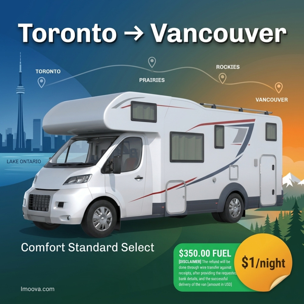 Comfort Standard Select - Toronto to Vancouver