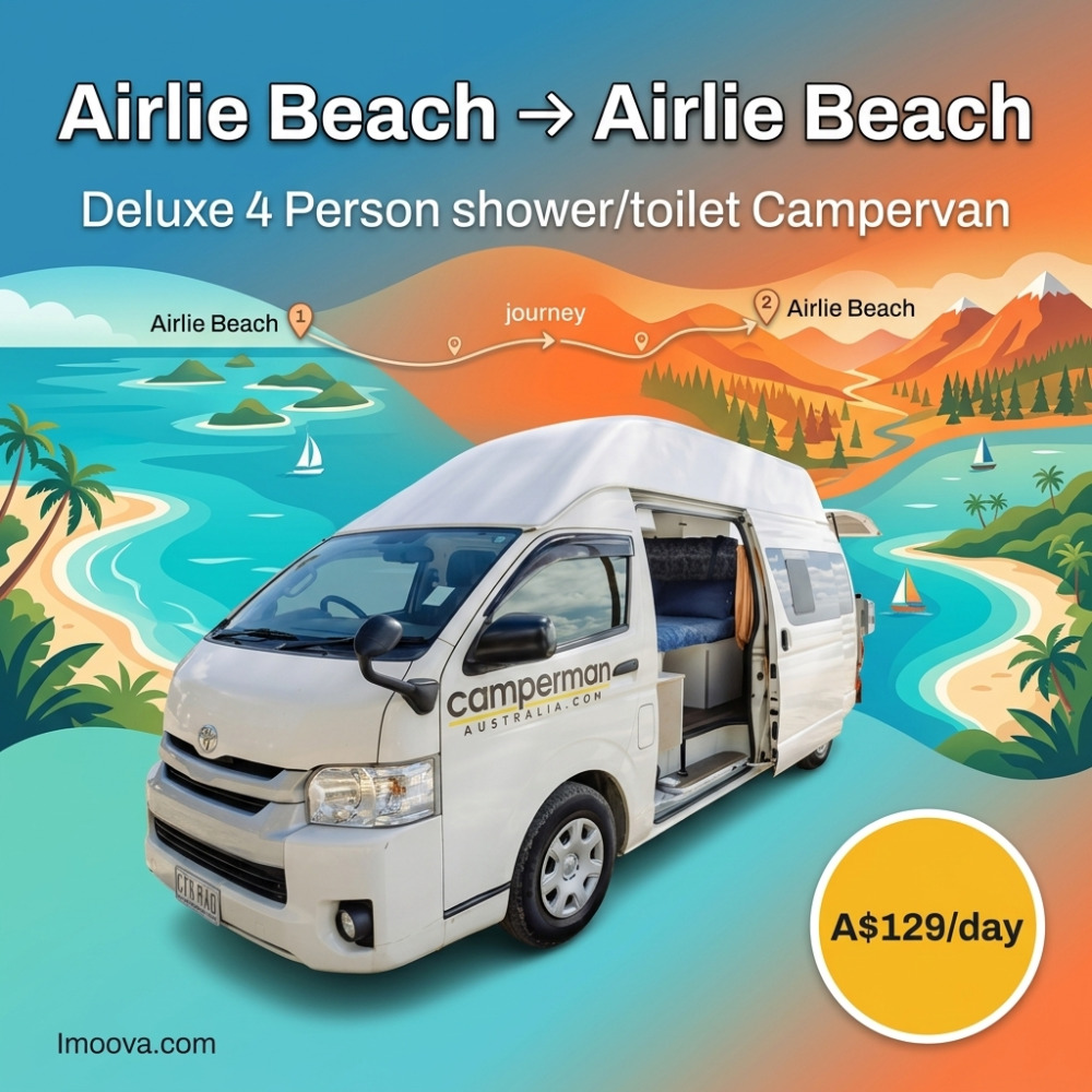 Deluxe 4 Person shower/toilet Campervan - image 1